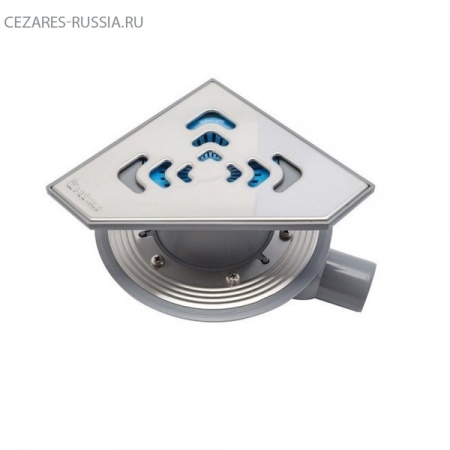 Угловой трап 194х194 мм Confluo Standard Vertical Angle, металл с перфорацией Square (квадрат) PESTA