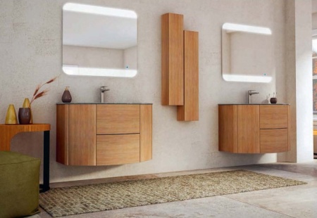 Зеркало со встроенной LED подсветкой и сенсорным выключателем Touch System, реверсивное, 136х70 Ceza