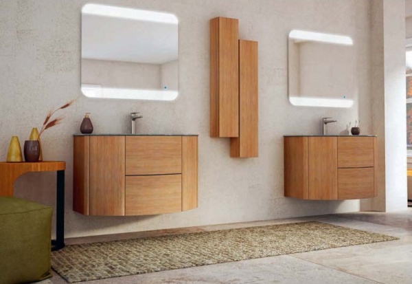 Зеркало со встроенной LED подсветкой и сенсорным выключателем Touch System, реверсивное, 136х70 Ceza