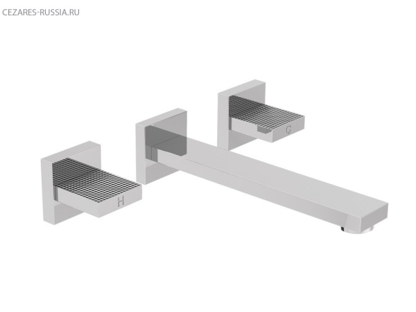 Смеситель для раковины встраиваемый на три отверстия Cezares PRIZMA-BLI3-NOP