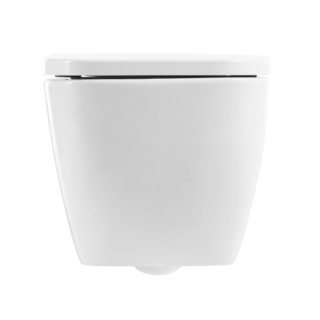 Унитаз подвесной безободковый c сиденьем BelBagno ALPINA BB10100CHR/SC Унитаз подвесной безободковый c сиденьем BelBagno ALPINA BB10100CHR/SC