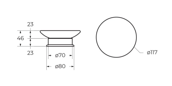 Мыльница настольная Cezares APHRODITE-SODP-03/24