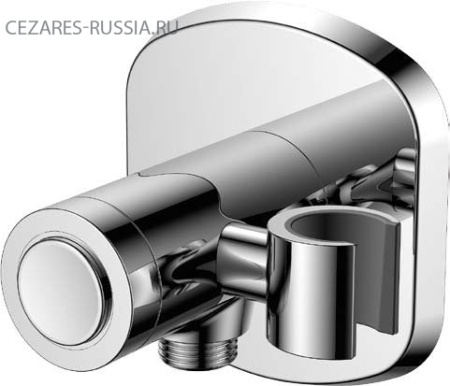 Штуцер с держателем и кнопочным переключателем для подачи воды Cezares GLOBO-F-AIV1-B-01