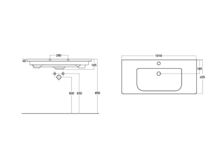 раковина SOFT 100