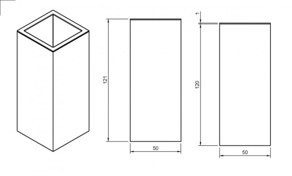 Стакан настольный, металл Cezares PRIZMA-TUMP-OR