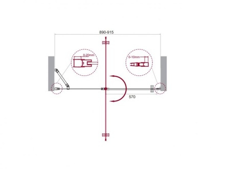 Душевая дверь в нишу BELBAGNO ETNA-B-12 ETNA-B-12-60/60-C-Cr Душевая дверь в нишу BELBAGNO ETNA-B-12 ETNA-B-12-60/60-C-Cr