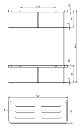 Полка AltroBagno B 082603 Cr