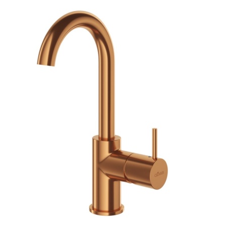 Смеситель для раковины однорычажный c тонкой ручкой, с донным клапаном Cezares LEAF-LSM-A-L-BIO