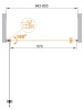 Душевая дверь CEZARES ECO-O-B-1-70-C-Cr Душевая дверь CEZARES ECO-O-B-1-70-C-Cr