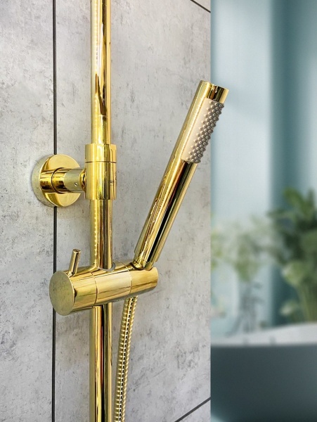 Душевая система с термостатом AltroBagno Costanza 030419 Or Душевая система с термостатом AltroBagno Costanza 030419 Or