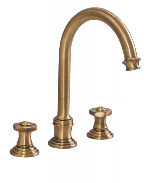 Смеситель для раковины на три отверстия, высокий, с донным клапаном Cezares APHRODITE-BLS2-A-01-M