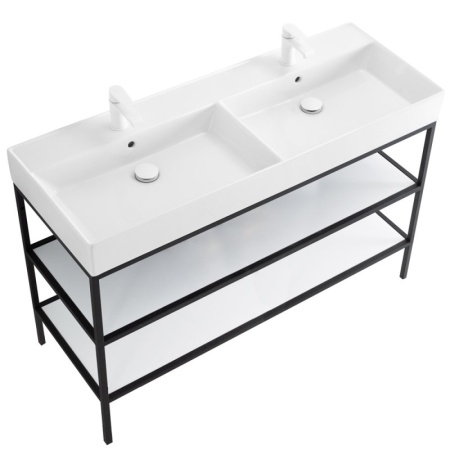 Металлический двухъярусный сварной каркас под раковину CEZARES CADRO-120/46/73-2C-PIA-MET-ST