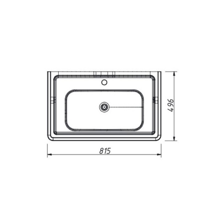 раковина CH-800 (800x490x245)