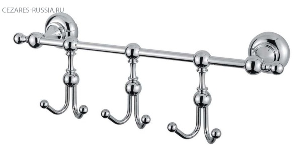 Тройной крючок, длина 350 мм, Бронза Cezares APHRODITE-THK-02-M