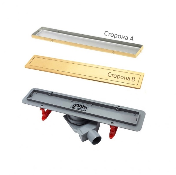 Линейный трап Confluo Premium Line 850 Gold, двухсторонняя модель Cezares 13100055