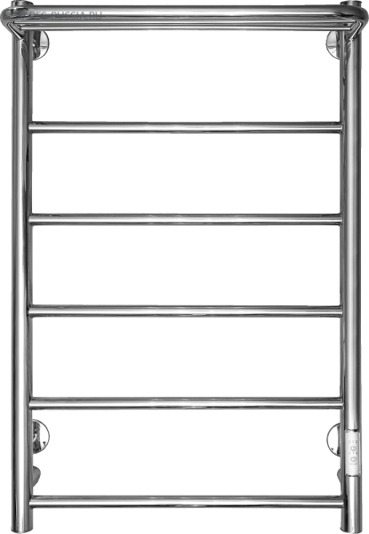 Полотенцесушитель электрический Chromix Bazel 50x80 П5 Cr с полкой Полотенцесушитель электрический Chromix Bazel 50x80 П5 Cr с полкой