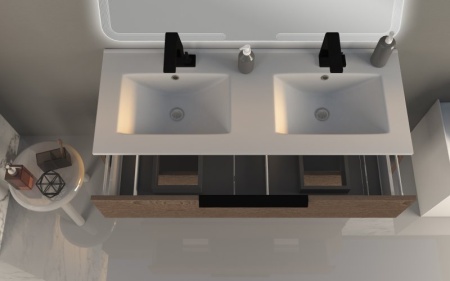 Колонна подвесная с одной распашной дверцей и выдвижным ящиком, 35x32x150 Cezares 55183