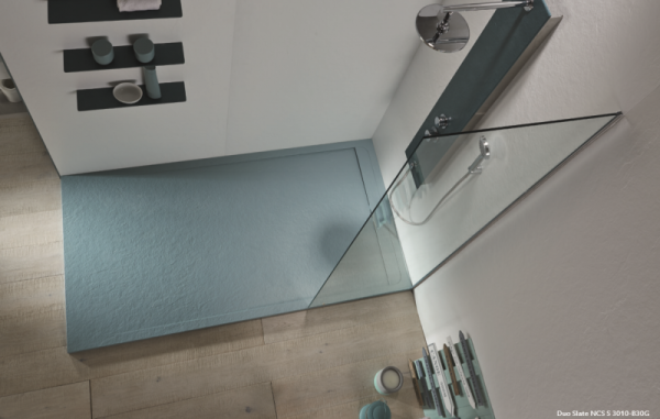 DUO Поддон из искусственного мрамора (акрон) с сифоном и декоративной накладкой в комплекте, Cezares