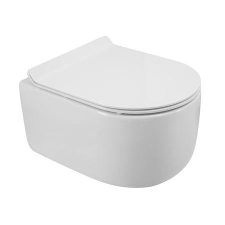 Чаша подвесного безободкового унитаза Belbagno со смывом TORNADO BelBagno SOFT-TOR BB084CH-TOR Чаша подвесного безободкового унитаза Belbagno со смывом TORNADO BelBagno SOFT-TOR BB084CH-TOR