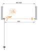 Душевая дверь CEZARES ECO-O-B-1-70-C-Cr Душевая дверь CEZARES ECO-O-B-1-70-C-Cr