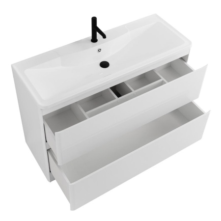 Раковина из искусственного камня BelBagno BB1200/455-LV-ART-ALR-NERO, чёрная матовая