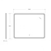 Зеркало Cezares CZR-SPC-DUET-1400-800-LED-TCH