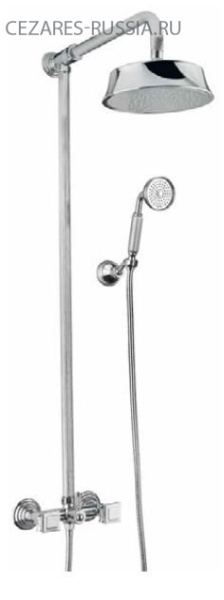 Душевая стойка со смесителем для верхнего и ручного душа Cezares OLIMP-CD-03/24-Sw Душевая стойка со смесителем для верхнего и ручного душа Cezares OLIMP-CD-03/24-Sw