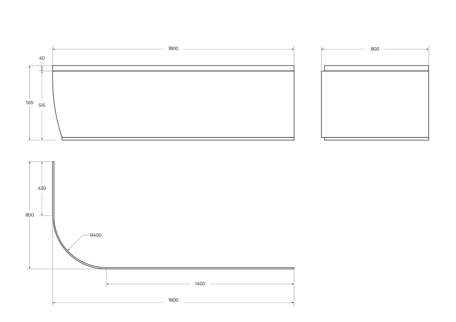 Передняя панель для акриловой ванны CEZARES METAURO CORNER-180-SCR-L-W37 Передняя панель для акриловой ванны CEZARES METAURO CORNER-180-SCR-L-W37