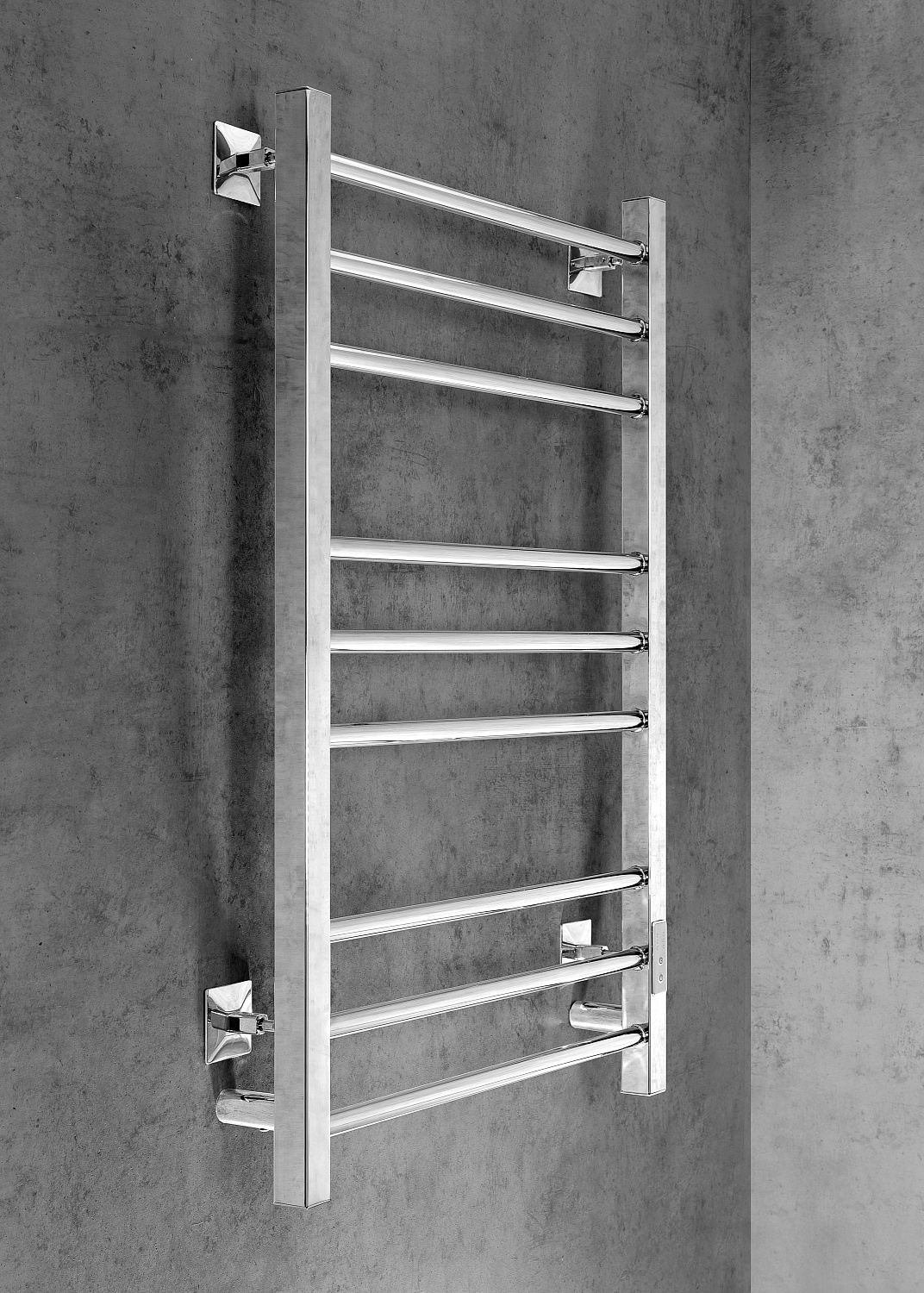 Полотенцесушитель электрический Chromix Berne 50x80 П9 Cr с сухим теном универсальное подключение