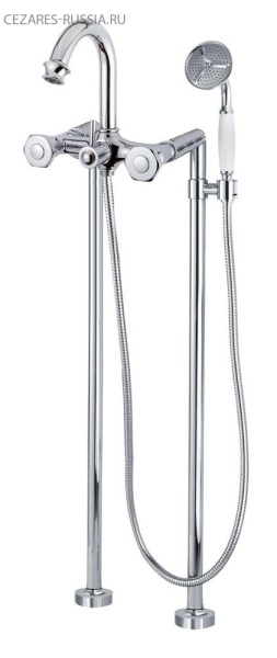 Напольный смеситель для ванны с ручным душем Cezares APHRODITE-VDP-03/24-S1 Напольный смеситель для ванны с ручным душем Cezares APHRODITE-VDP-03/24-S1