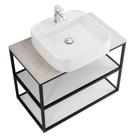 Металлический одноярусный сварной каркас под раковину CEZARES CADRO-90/46/30-1C-SO-MET-ST