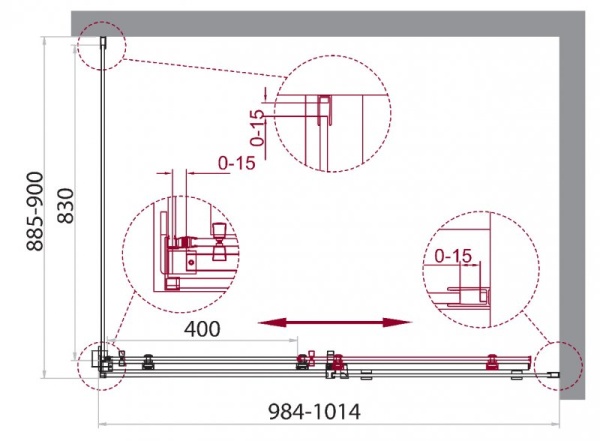 Душевой уголок BELBAGNO ACQUA-AH-1 ACQUA-AH-1-150/100-C-Cr Душевой уголок BELBAGNO ACQUA-AH-1 ACQUA-AH-1-150/100-C-Cr