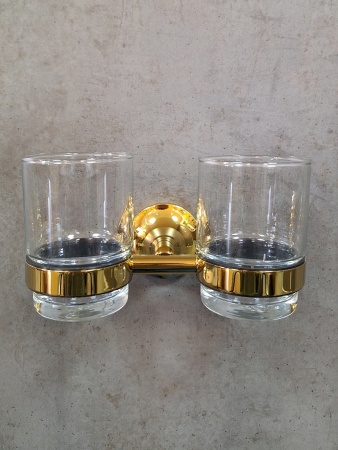 Стакан двойной подвесной AltroBagno Corposo 081702 Or