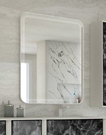 Зеркало со встроенной LED подсветкой и сенсорным выключателем Touch system, реверсивное Cezares 4499