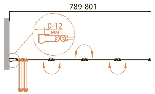 Шторка на ванну CEZARES RELAX-V-4 RELAX-V-4-100/140-C-Bi Шторка на ванну CEZARES RELAX-V-4 RELAX-V-4-100/140-C-Bi