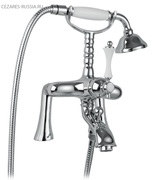 Смеситель на борт ванны с ручным душем Cezares MARGOT-PBV-01-N Смеситель на борт ванны с ручным душем Cezares MARGOT-PBV-01-N