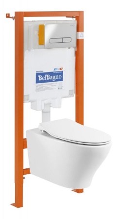 Чаша подвесного унитаза BelBagno ACQUA BB340CHR Чаша подвесного унитаза BelBagno ACQUA BB340CHR