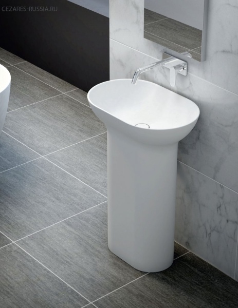 Напольная раковина из литьевого мрамора Cezares TITAN-ROUND-60-39-90-LVB-FS Напольная раковина из литьевого мрамора Cezares TITAN-ROUND-60-39-90-LVB-FS