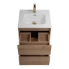 База под раковину подвесная с двумя выкатными ящиками, 500x460x500 BelBagno KRAFT-500-2C-SO-CG