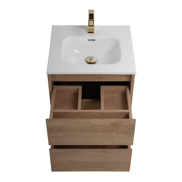 База под раковину подвесная с двумя выкатными ящиками, 500x460x500 BelBagno KRAFT-500-2C-SO-CG База под раковину подвесная с двумя выкатными ящиками, 500x460x500 BelBagno KRAFT-500-2C-SO-CG