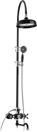 Душевая стойка со смесителем для ванны, верхним и ручным душем Cezares NOSTALGIA-CVD-01-M