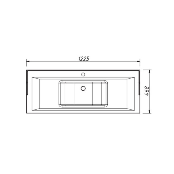 раковина 70-F120 (1200x460x210)