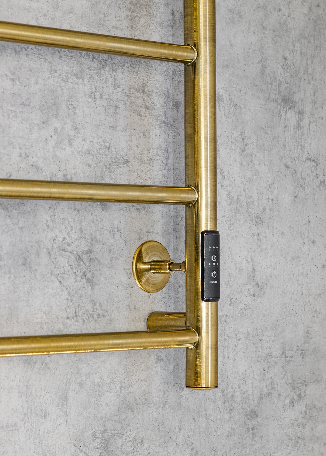 Полотенцесушитель электрический с сухим теном Chromix Bonn 50x80 П6 Br с крючками