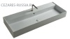 Керамическая раковина, чаша в центре 121x46x12,5 Cezares TW13011