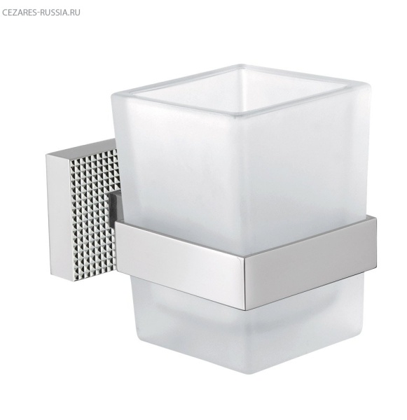 Стакан подвесной, стекло матовое Cezares PRIZMA-TUMS-NI