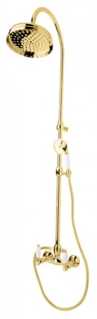  Душевая колонна со смесителем, верхним (30 см) и ручным душем Cezares FIRST-CD-30-03/24-Bi