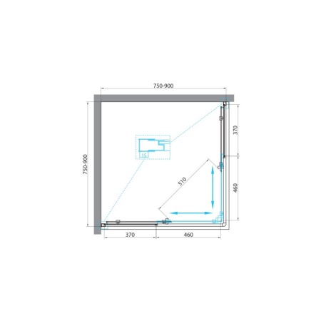 Душевой уголок BELBAGNO UNIQUE-A-2 UNIQUE-A-2-85/100-M-Cr Душевой уголок BELBAGNO UNIQUE-A-2 UNIQUE-A-2-85/100-M-Cr