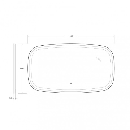 Зеркало Cezares CZR-SPC-MOLVENO-1200-800-MOV