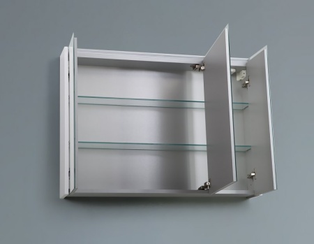 Зеркальный шкаф с тремя распашными дверьми с LED подсветкой дверей Cezares 84219