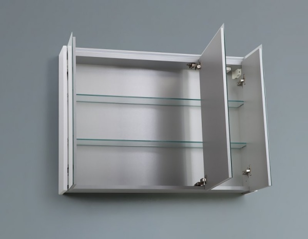 Зеркальный шкаф с тремя распашными дверьми с LED подсветкой дверей Cezares 84219 Зеркальный шкаф с тремя распашными дверьми с LED подсветкой дверей Cezares 84219